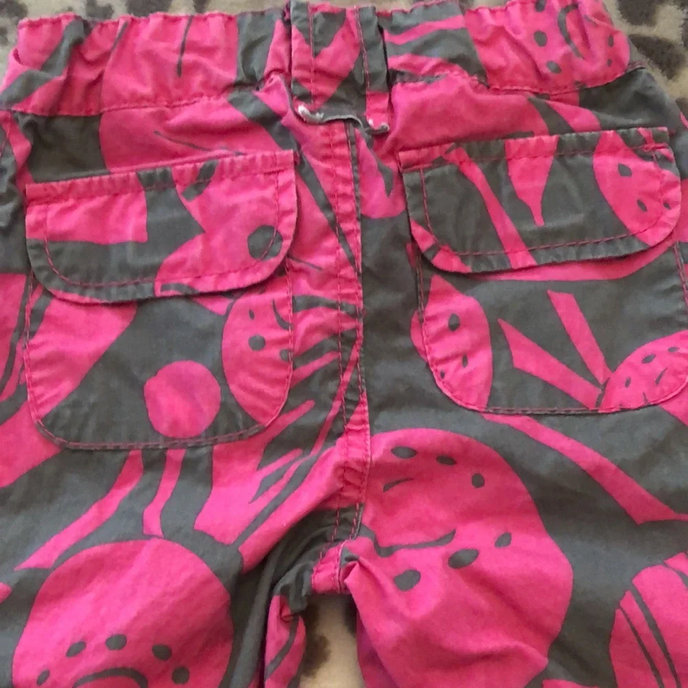 Old Navy Tropical Pants in Pink Gray Print Size 2T